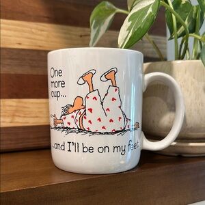 🫖 Vintage 1986 “One More Cup” Current Inc. Coffee Mug – Comic Humor